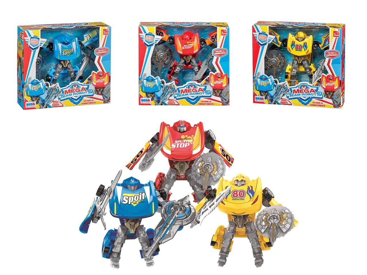 MEGA TEAM ROBOT 3 ASSORTIMENTI 11479