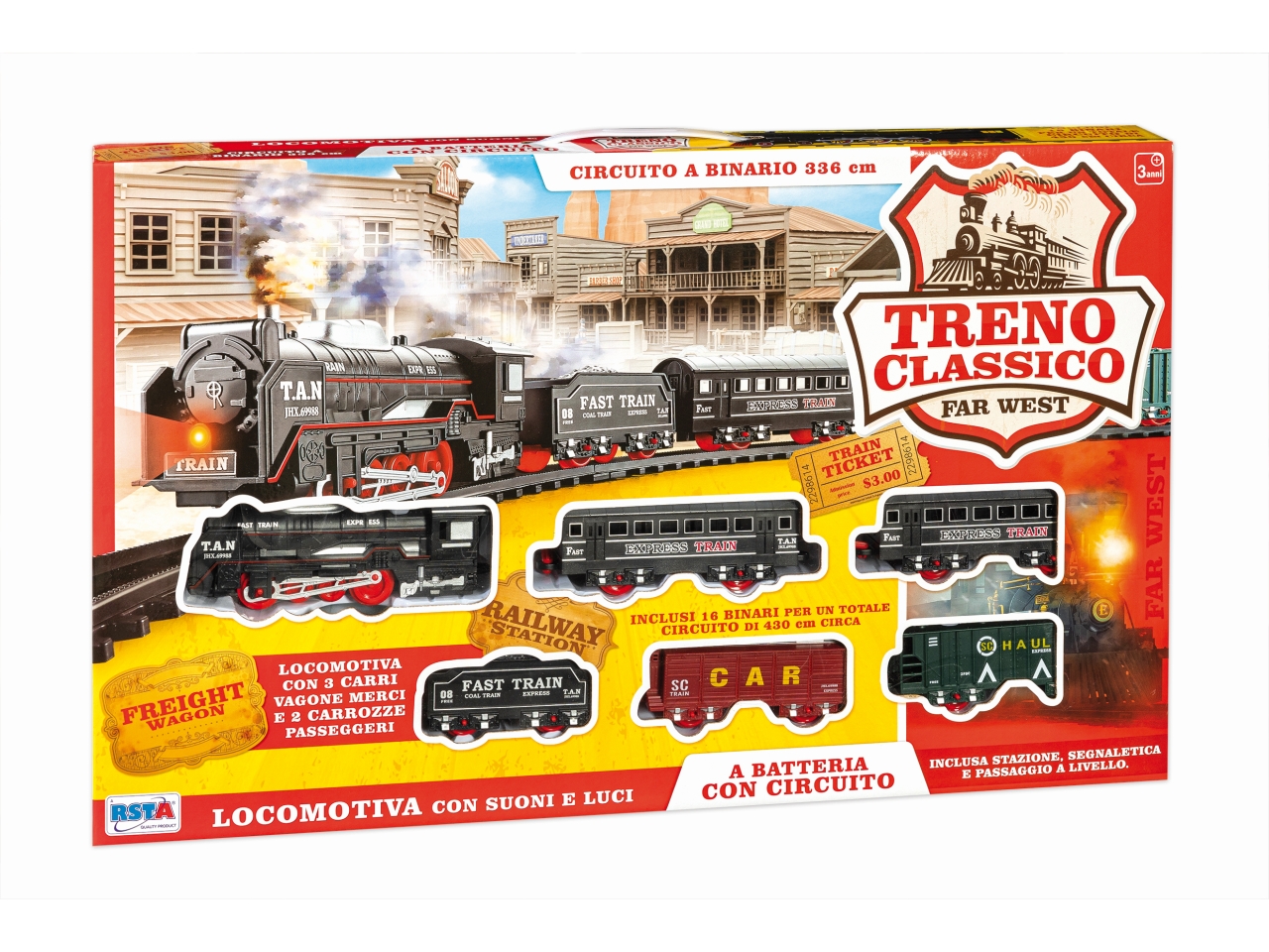 TRENO CLASSICO C/LUCI/SUONI 33PZ 11893 TRENO CLASSICO C/LUCI/SUONI 33PZ 11893