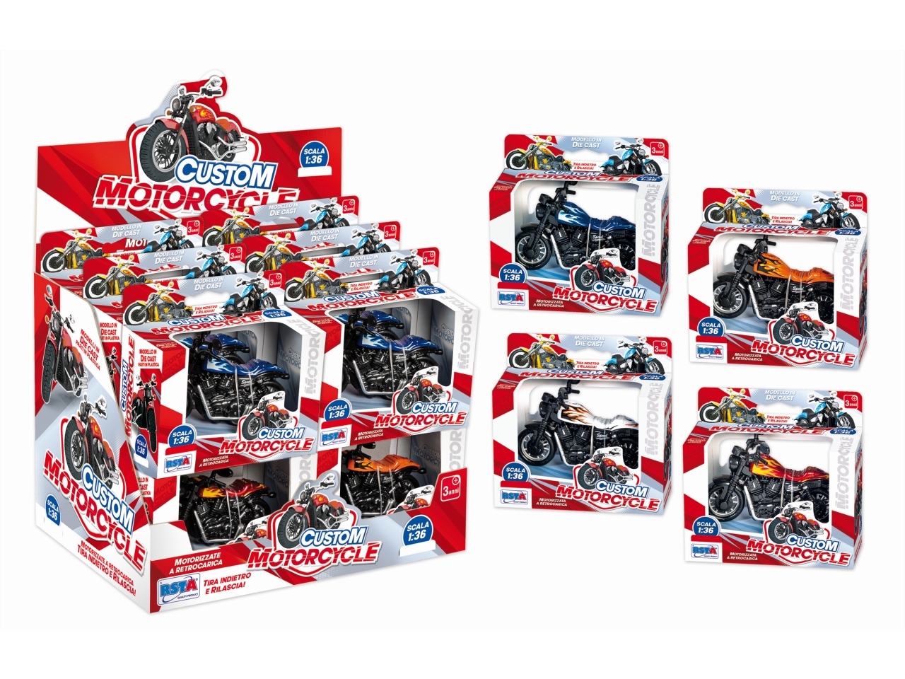 MOTOCICLETTE DIE CAST 1:36 12006