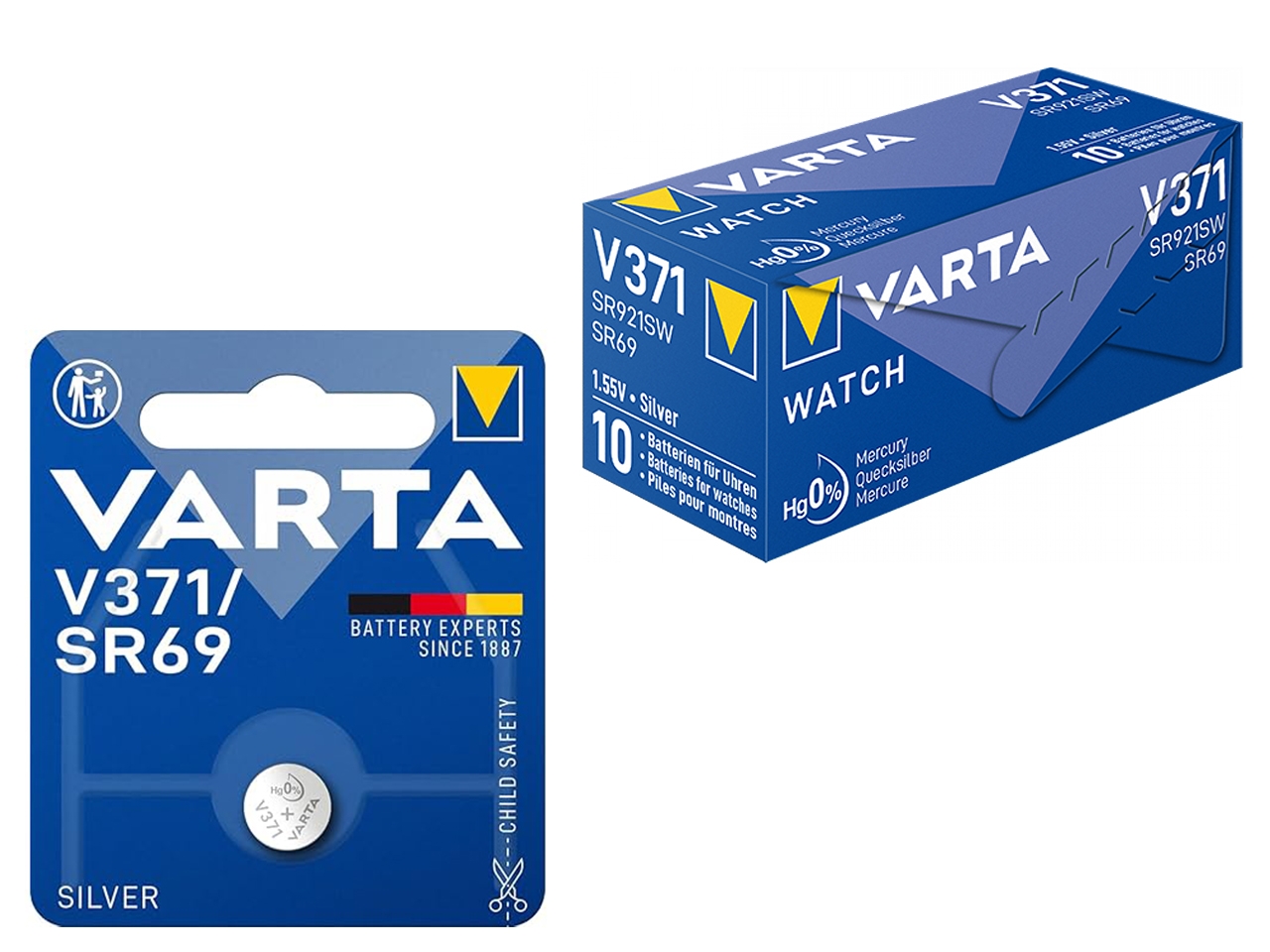 PILA A BOTTONE 1.55V V371 101111