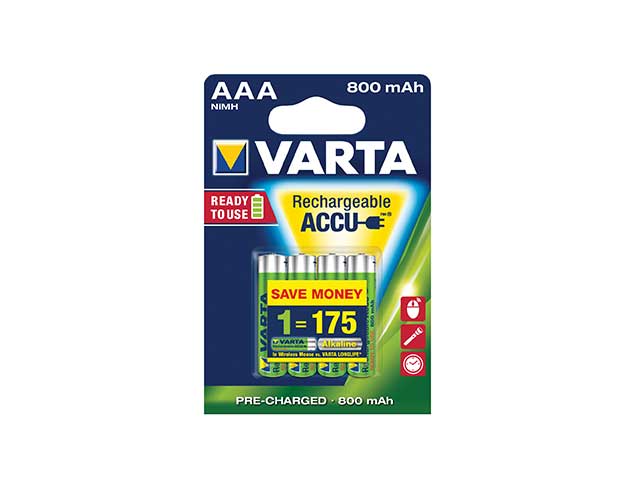VARTA PILA MINI STILO 4pz AAA POWER 56703101404