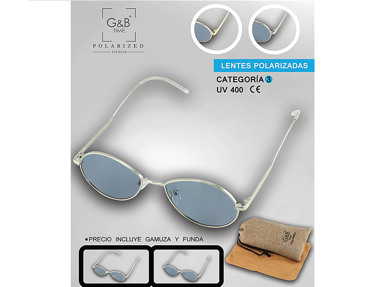 OCCHIALI POL.TIME UNISX OVAL GBT-54192 $