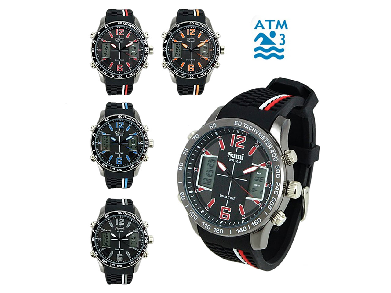 OROLOGIO SAMI UOMO WR30M RSM-78861 $