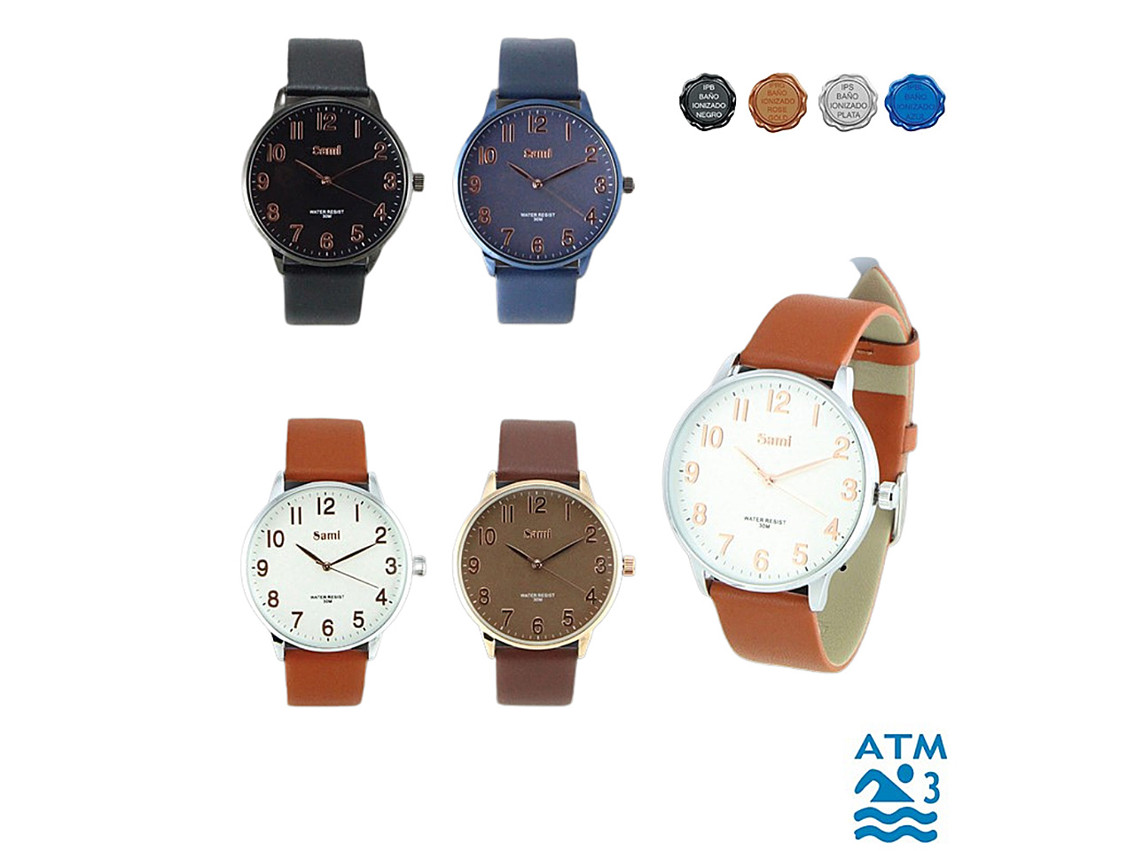OROLOGIO SAMI UOMO WR30M RSM-78885 $