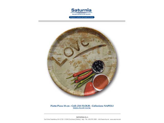 FLOUR LOVE PIATTO PIZZA 33cm 04Z33018