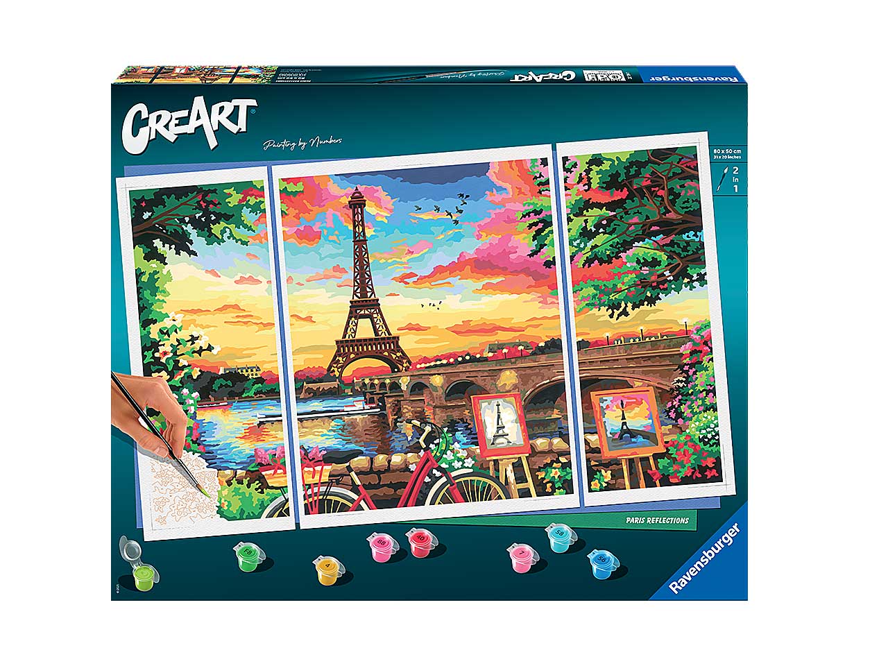 CREART SERIE TRITTICO PARIS REFL.20134