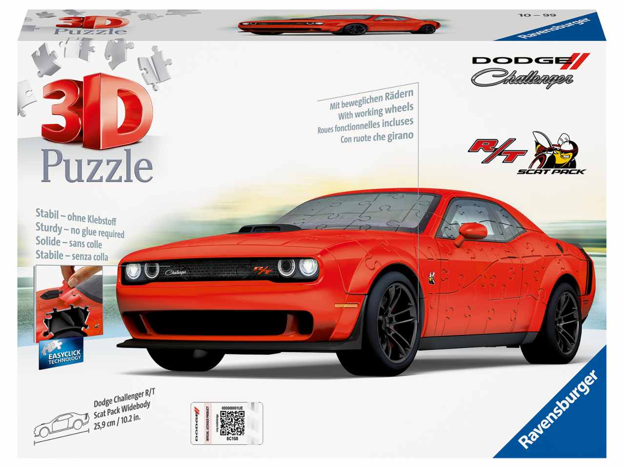 3D PUZZLE DODGE CHALLENGER SCAT P 11284