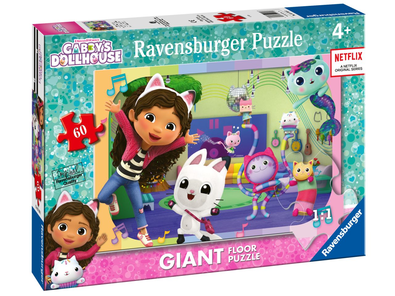 PUZZLE GABBY’S DOLLHOUSE 60 PEZZI 03180