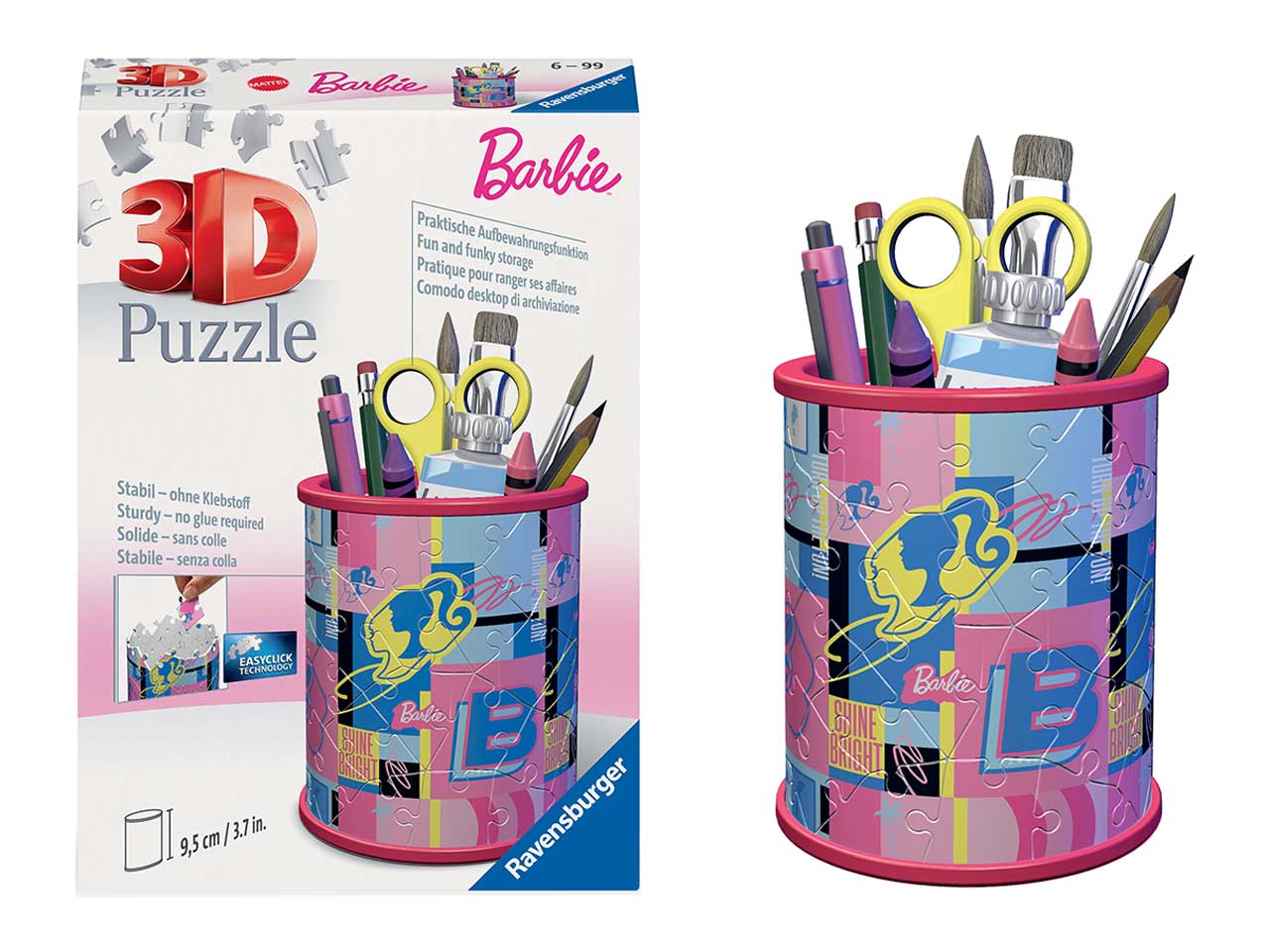 PUZZLE 3D PORTAPENNE DI BARBIE 11585 3