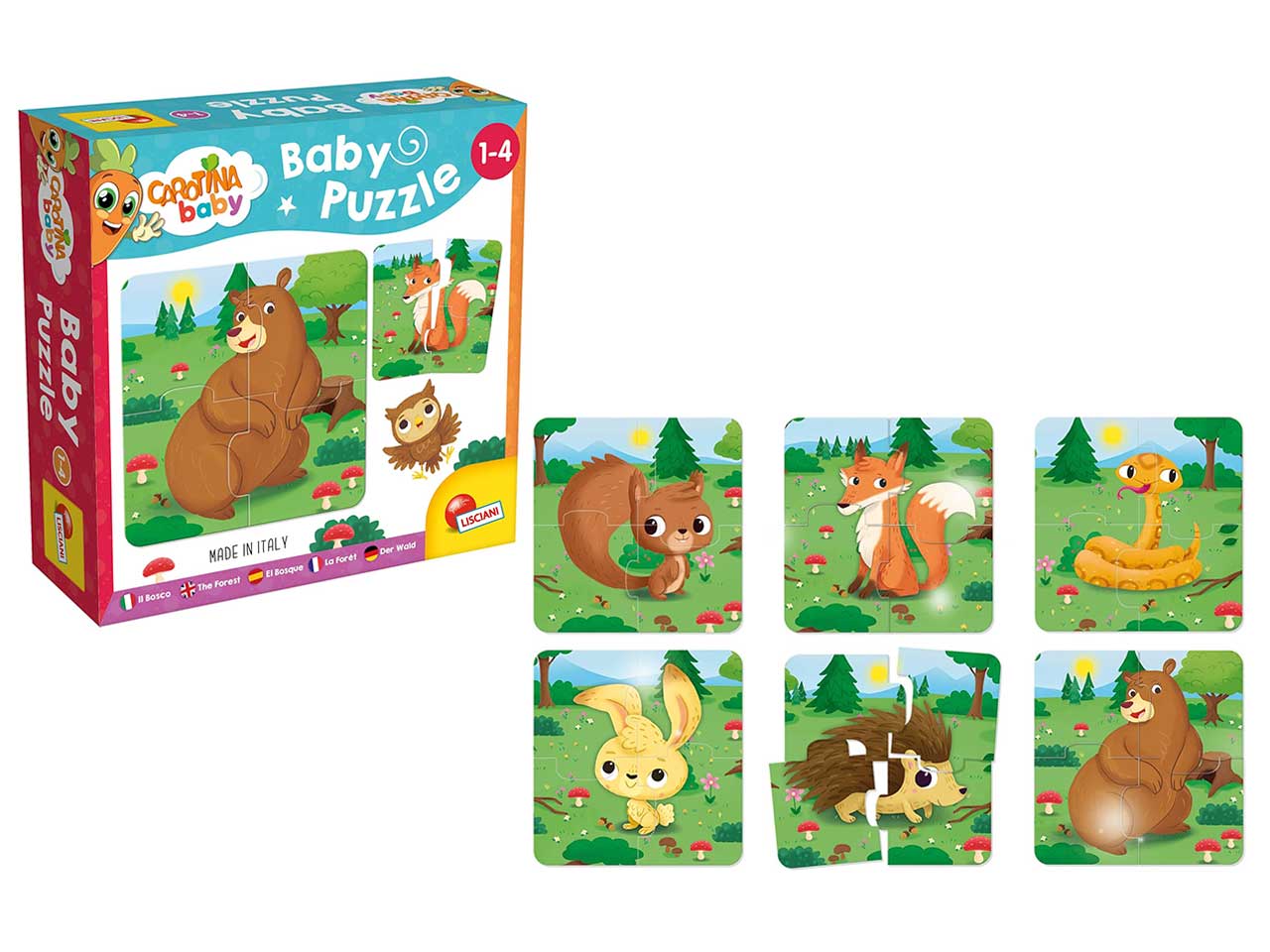 CAROTINA BABY PUZZLE IL BOSCO 80076