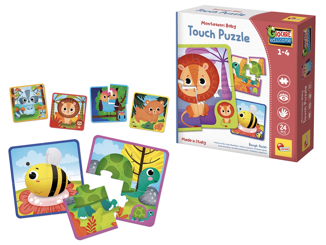 MONTESSORI BABY TOUCH PUZZLE 92680 MONTESSORI BABY TOUCH PUZZLE 92680