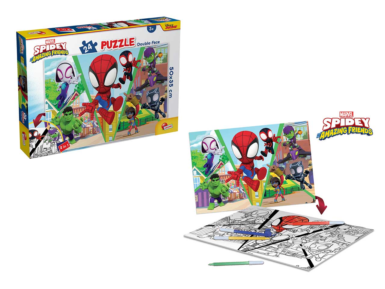 PUZZLE SPIDEY MARVEL DF PLUS 24 99672