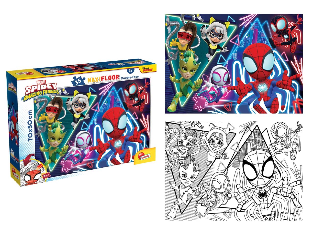 MARVEL PUZZLE DOUBLE FACE SPIDEY 104741