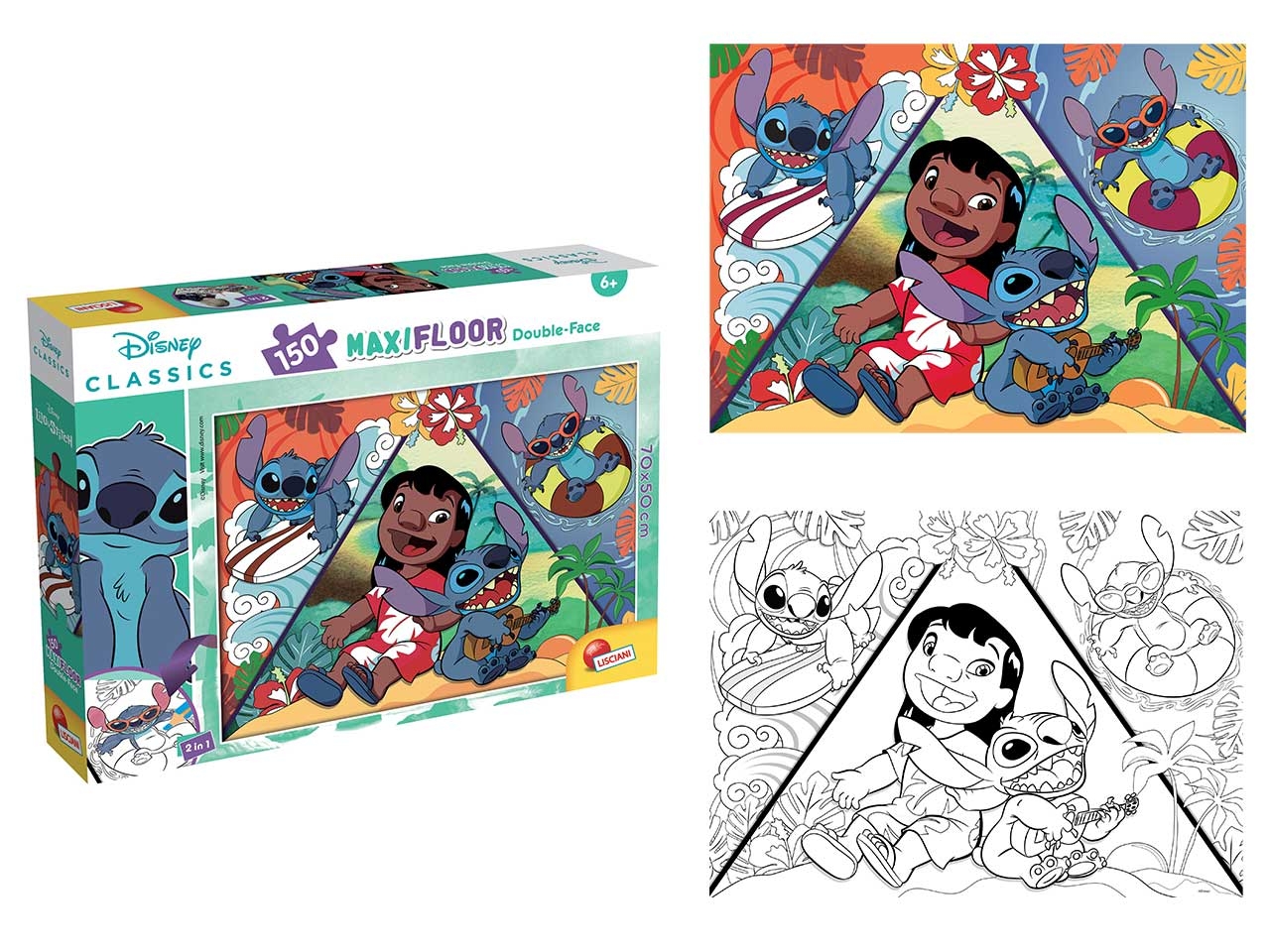DISNEY PUZZLE D.FACE LILOSTITCH 105830