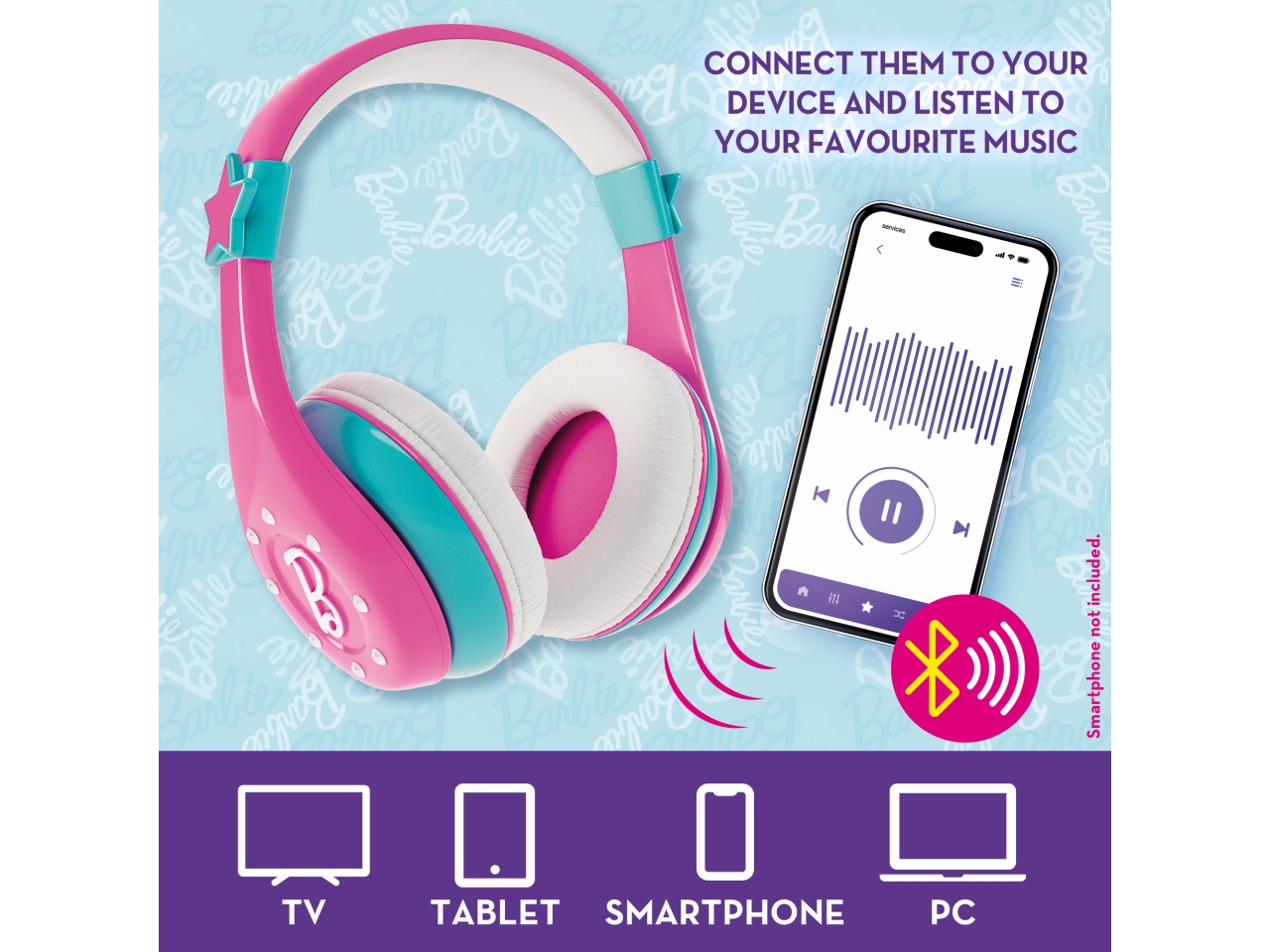 BARBIE FASHION BLUETOOTH HEADPH. 104451