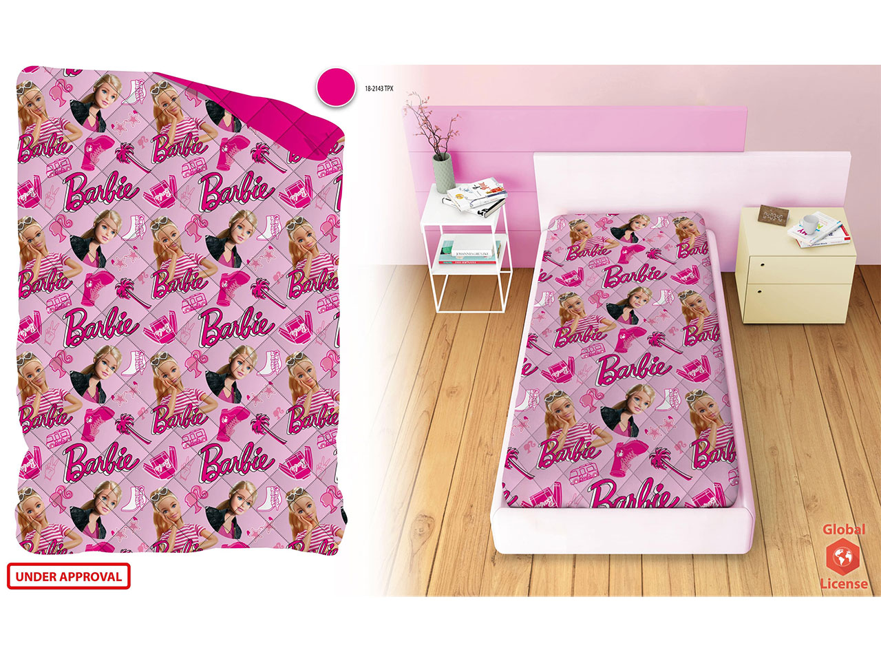 BARBIE COPRILETTO 170X250CM 1378