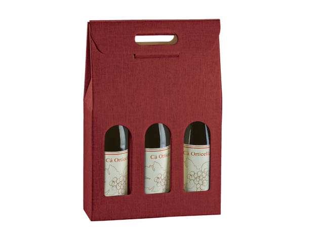 SETA BORDEAUX PORTABOTTIGLIA 3P 27x9x38,5CM 136109 SETA BORDEAUX PORTABOTTIGLIA 3P 27x9x38,5CM 136109