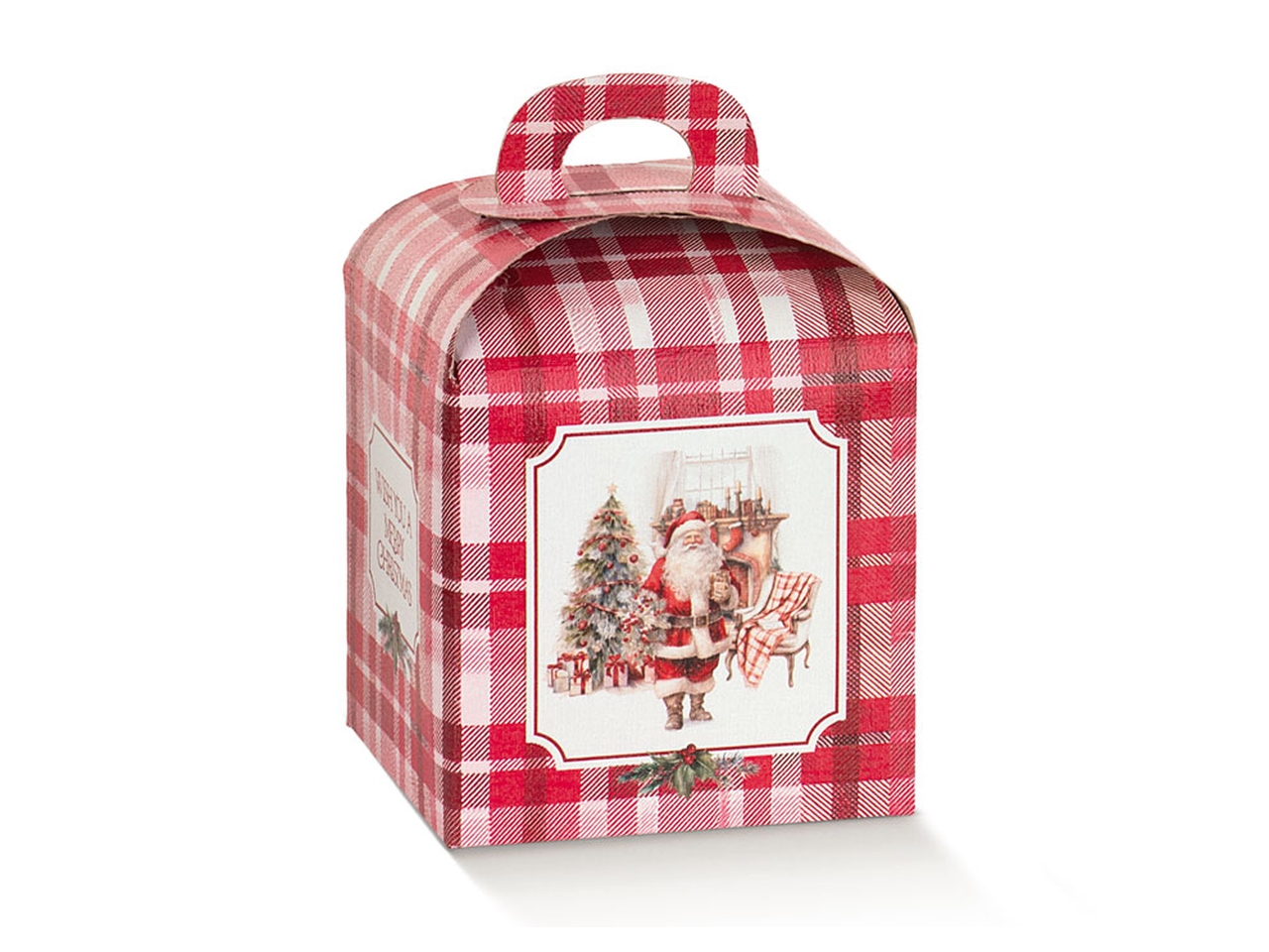 SANTA’S HOME PORTAPANETTONE 10X10X10CM 197785C SANTA’S HOME PORTAPANETTONE 10X10X10CM 197785C