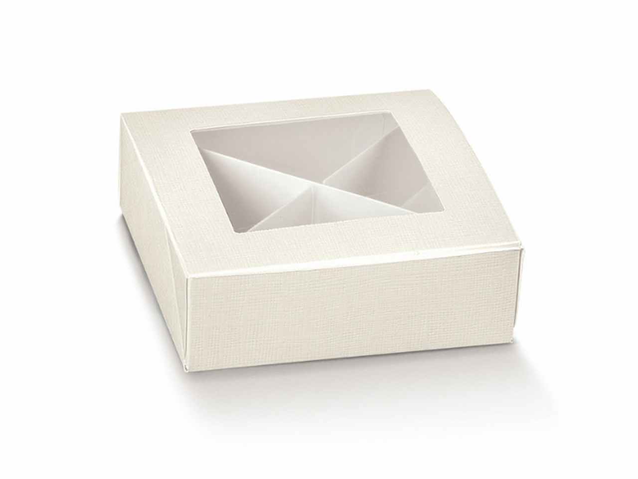 LINEA BIANCA SCATOLA 12X12X4CM C/FINES. 112922C