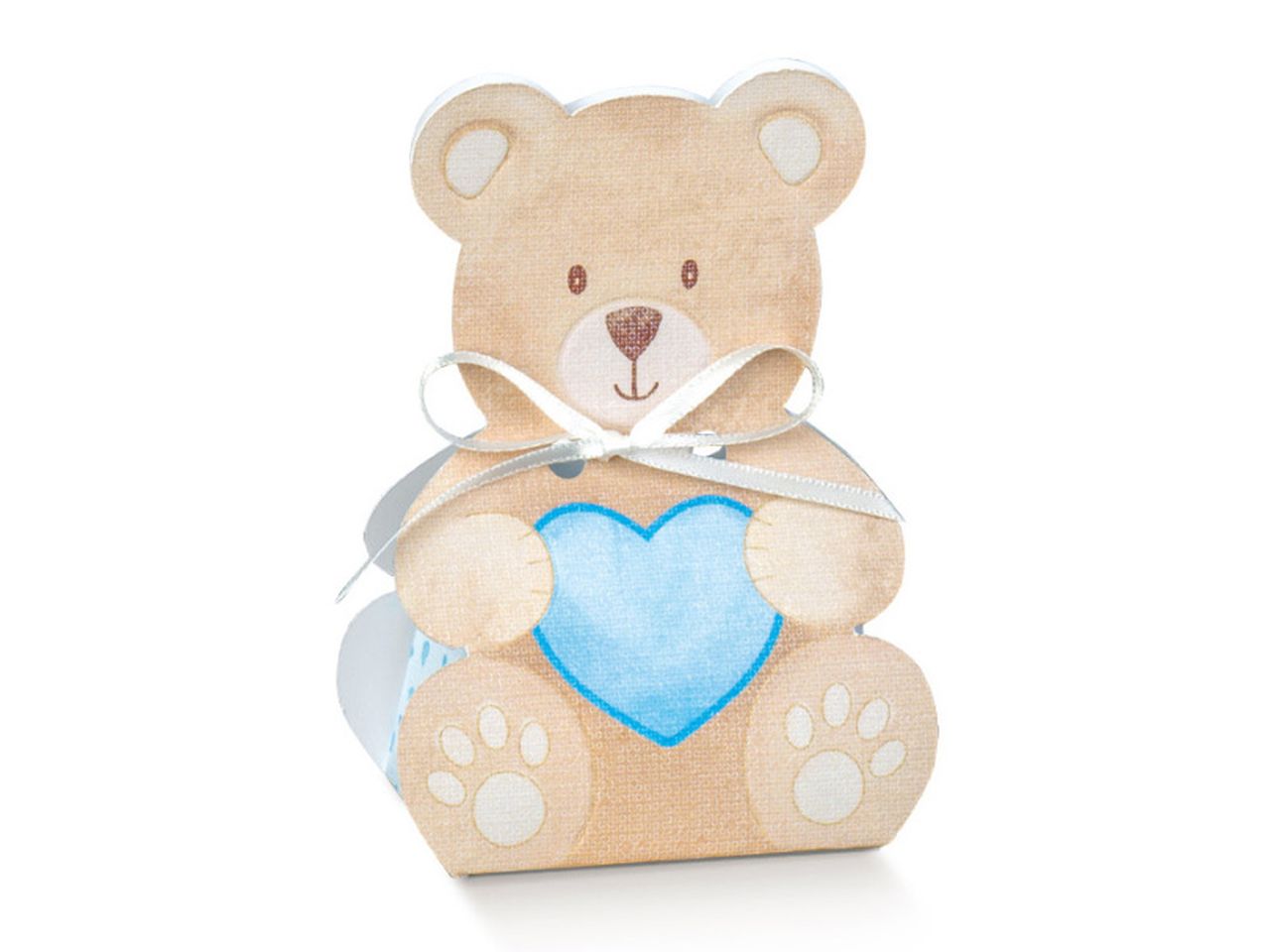 SCATOLA ORSETTO 6X4,5X11CM AZZURO 17850C