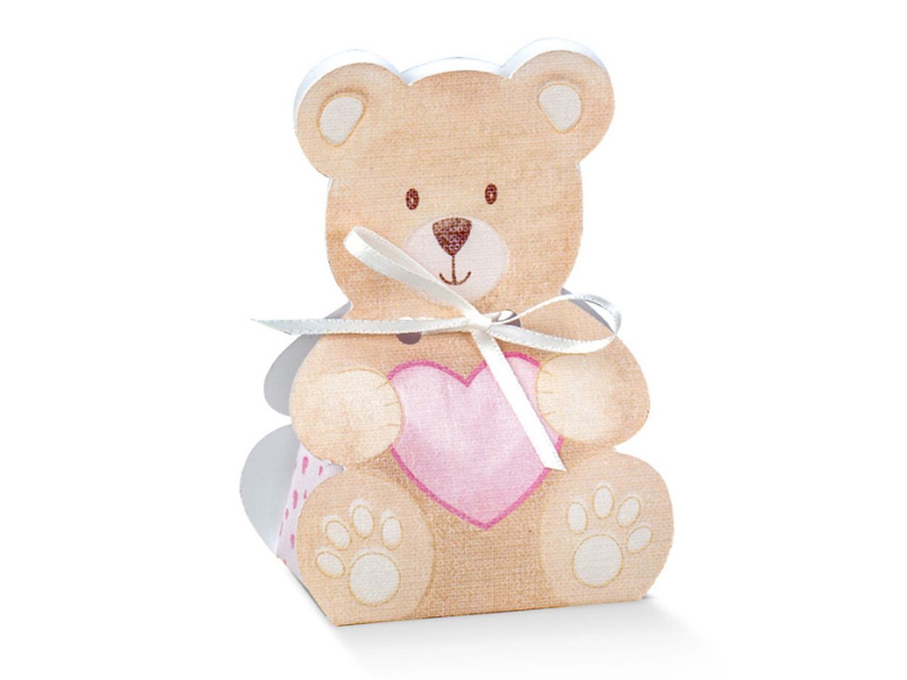 SCATOLA ORSETTO 6X4,5X11CM ROSA 117858C