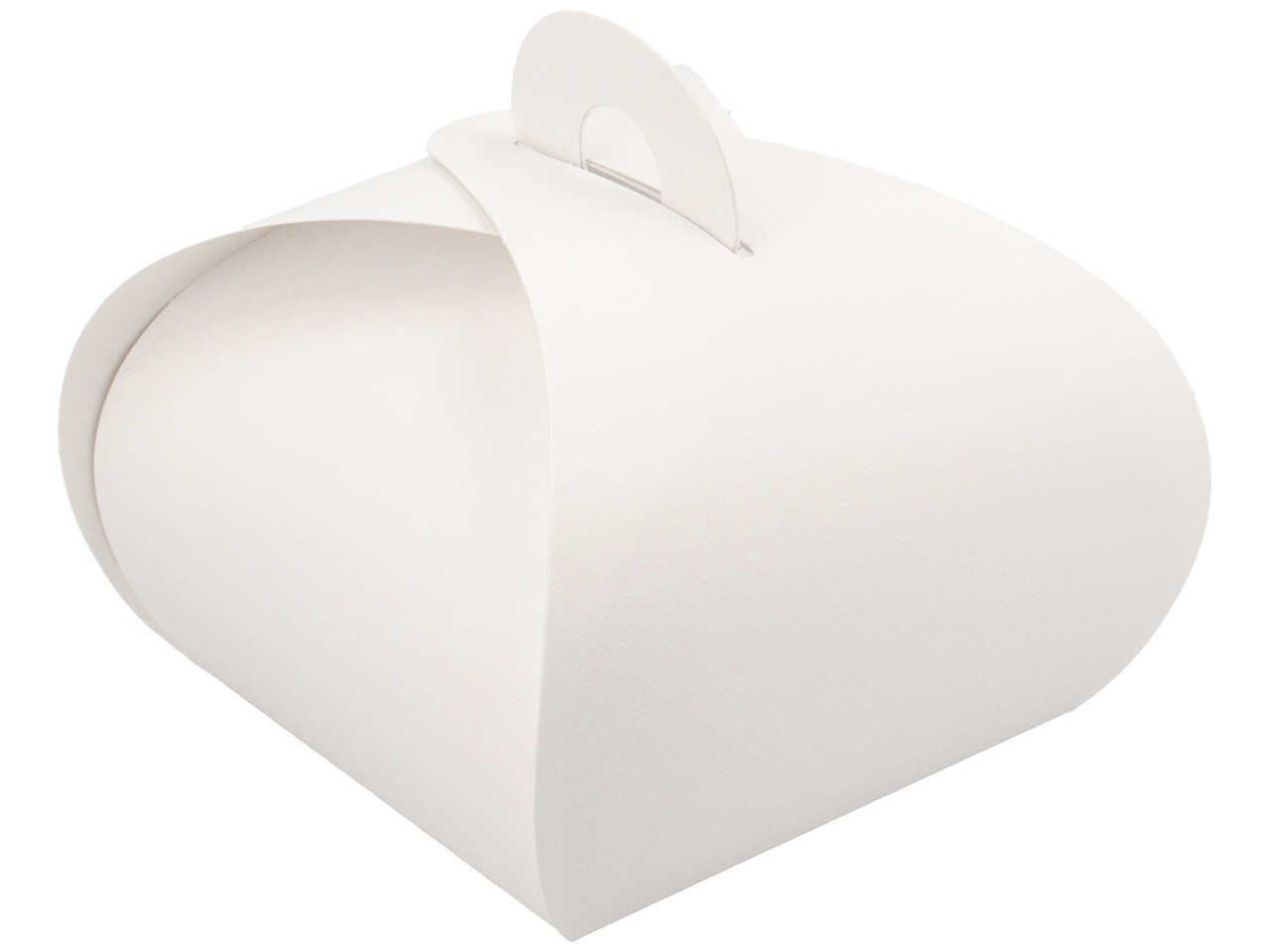 SCATOLA TORTINA FIBRA BIANCA 55X55X50MM 119111C