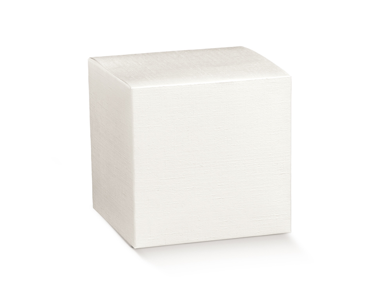 SCATOLA FIBRA BIANCA PIEG.9X9X14cm 119018C