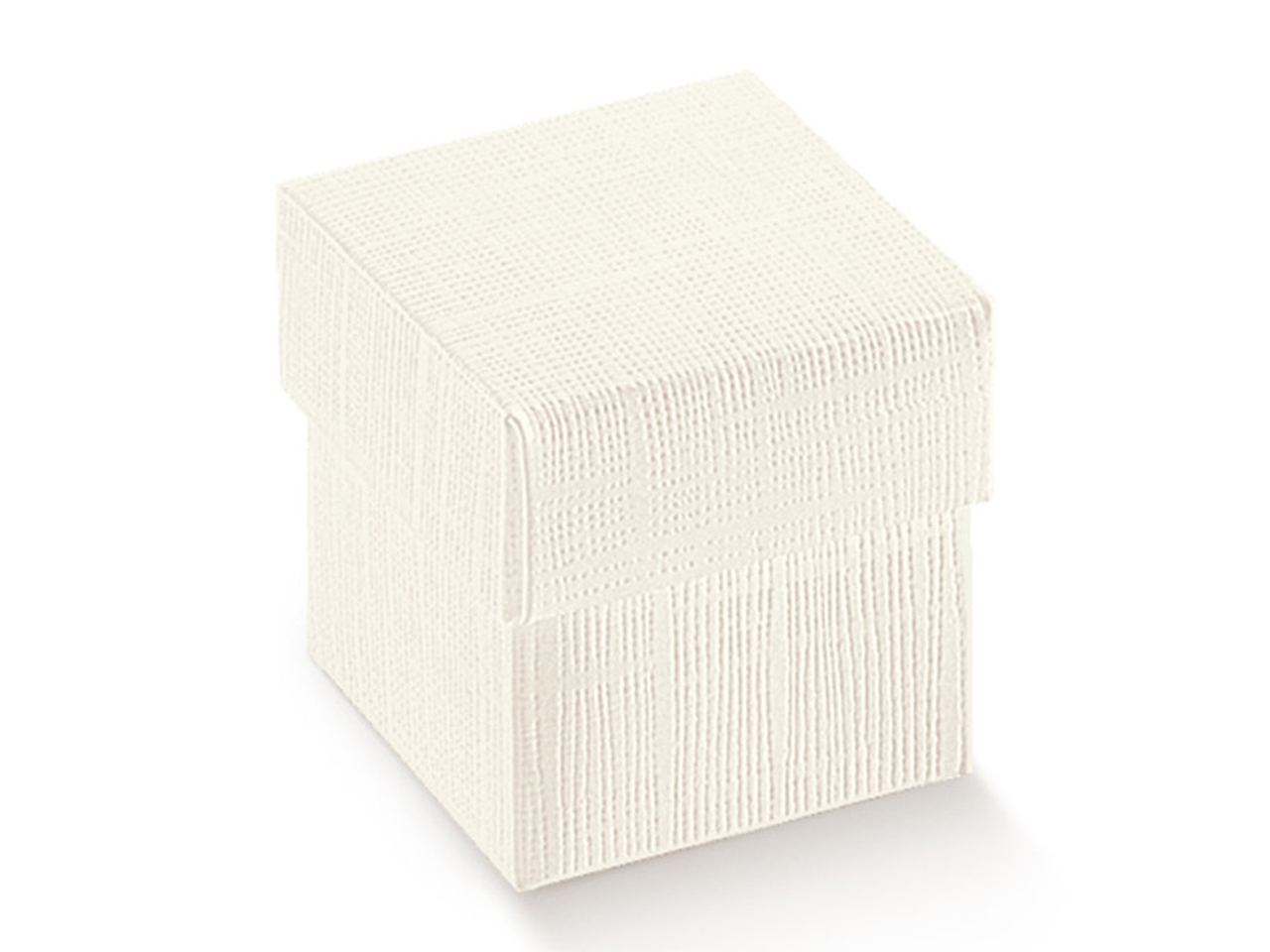 SCATOLA SETA BIANCA C/COP.16,5X16,5X17CM 113981S