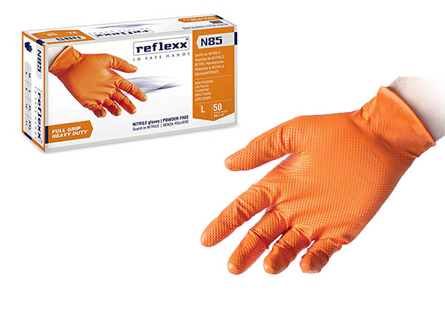 GUANTI NITRILE REFLEXX 50pz LARGE N85L