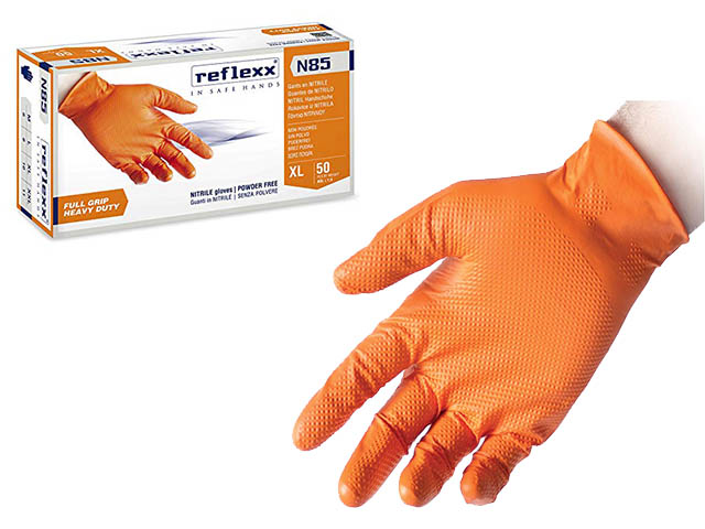 GUANTI NITRILE REFLEXX 50pz MEDIUM N85M