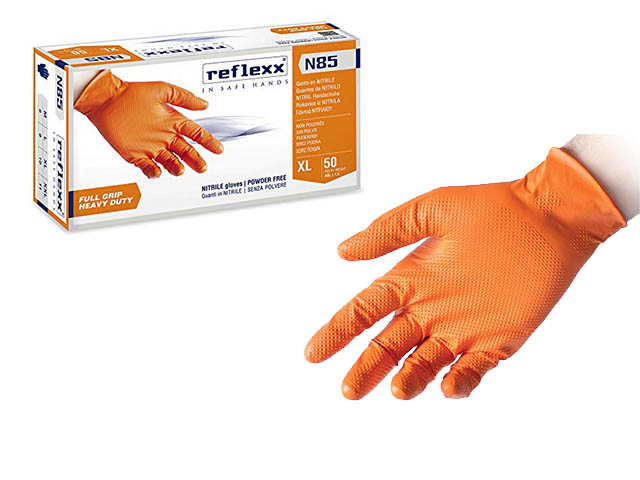 GUANTI NITRILE REFLEXX 50pz E.LARGE N85XL