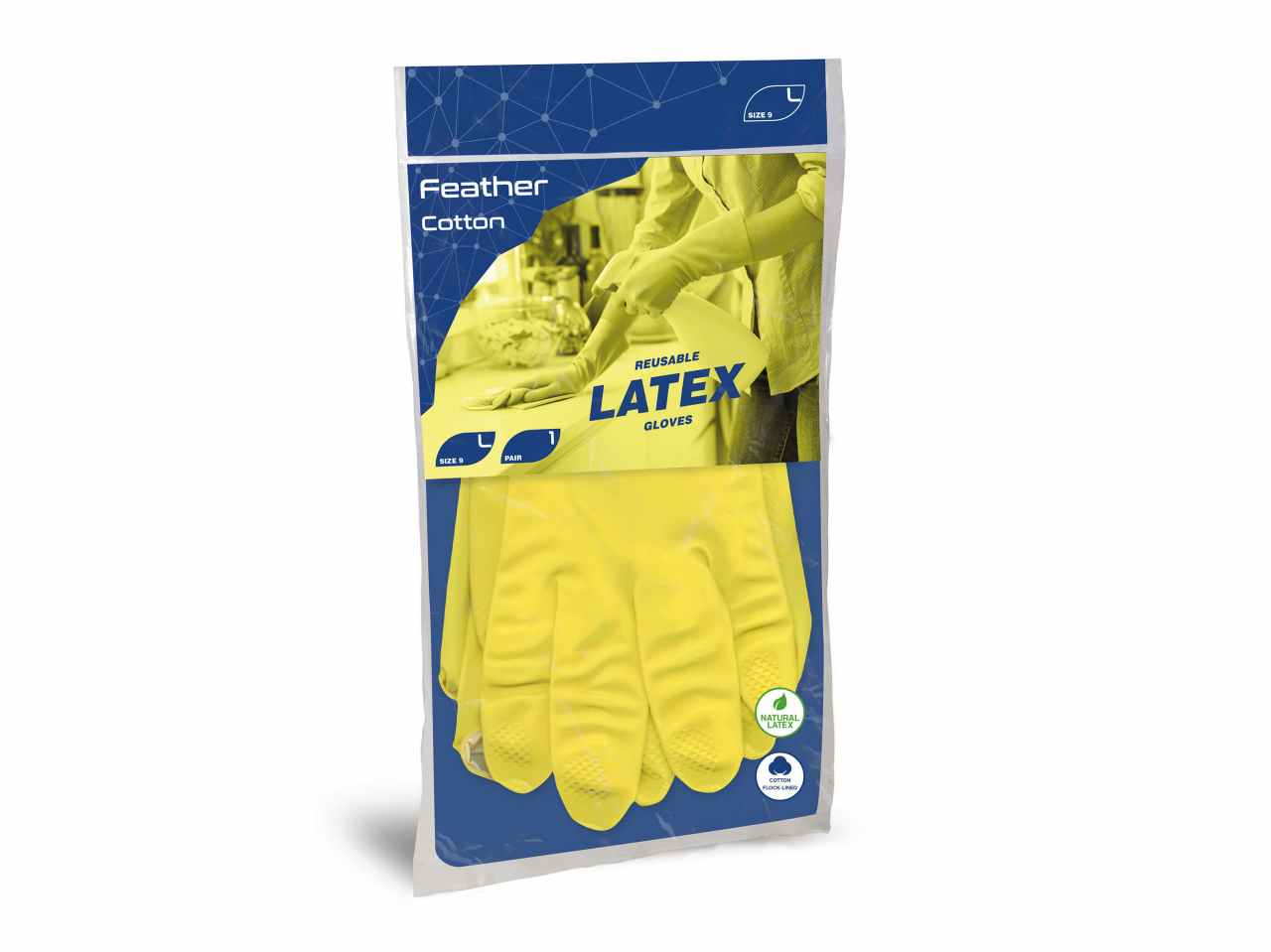 GUANTI FELPATI IN COTONE TG.M FC M