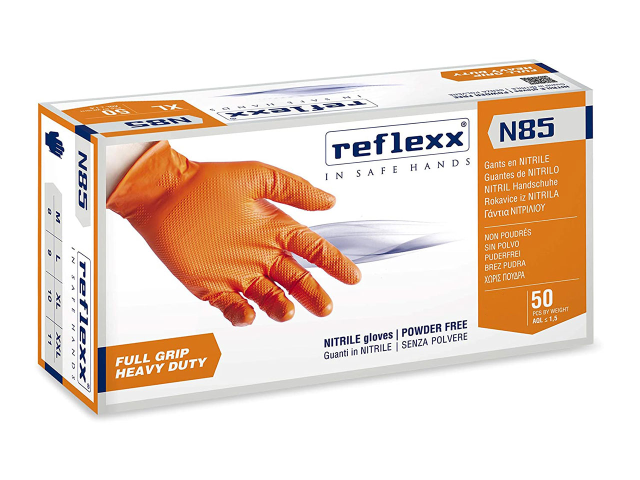 GUANTI NITRILE REFLEXX 50pz XXL N85_XXL