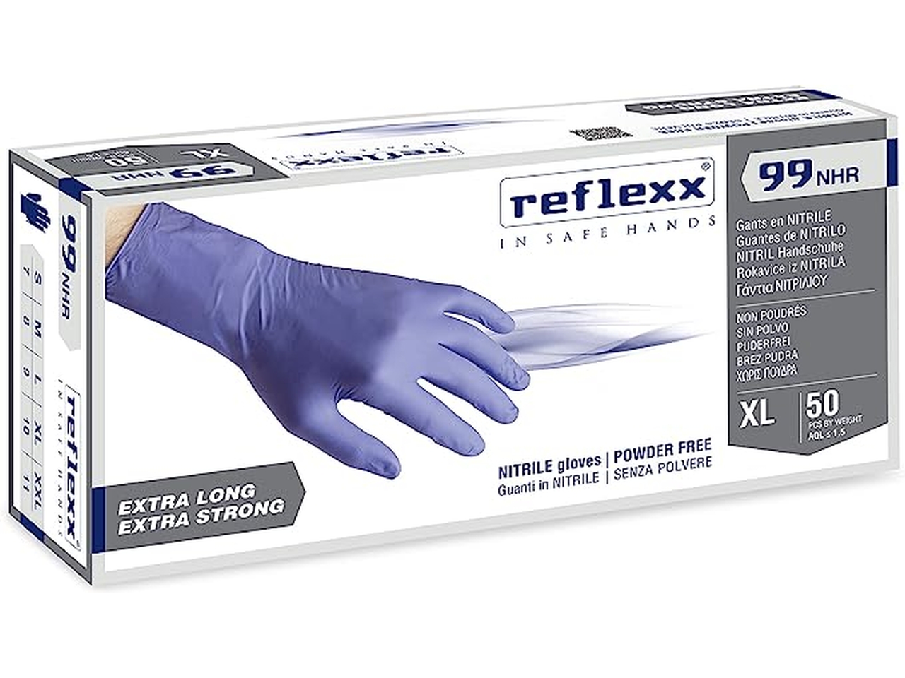 GUANTI IN NITRILE ALTO SPESSORE TG.XXL 50pz R99 -X