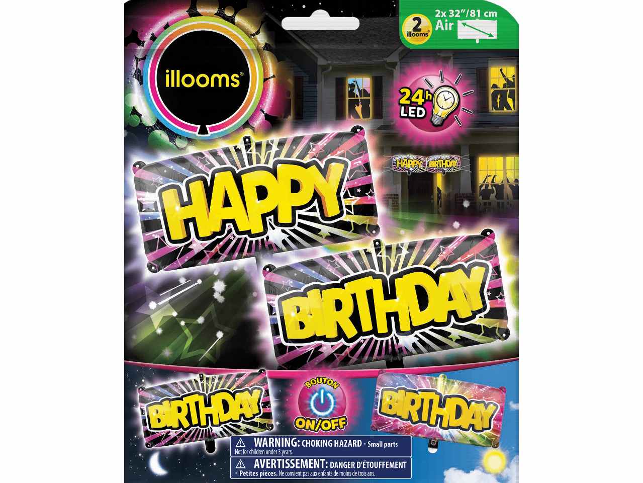 PALLONE LED BANNER 2pz ILL016