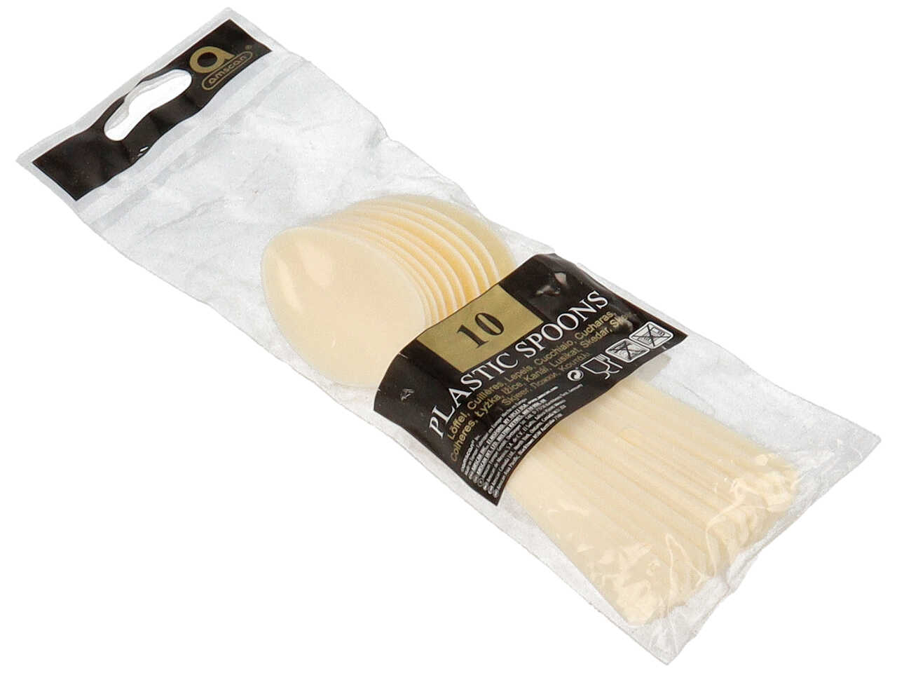 CUCCHIAIO AVORIO 10PZ