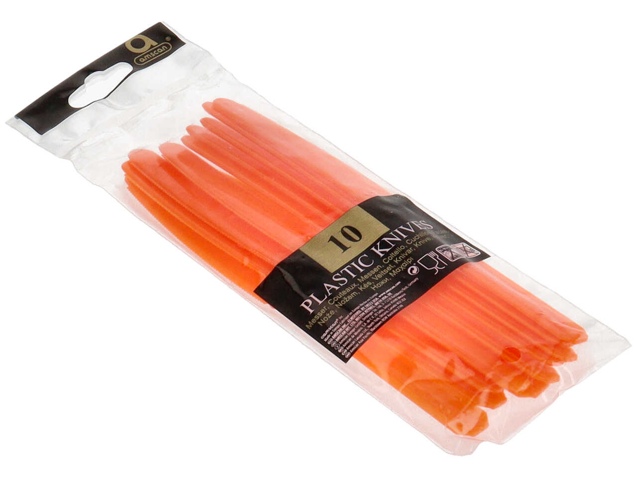 COLTELLO ARANCIO 10PZ