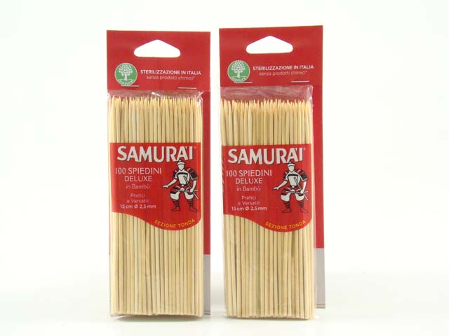 SAMURAI SPIEDINI BAMBU’ 2.5mmx15cm 100pz G2SM-0019