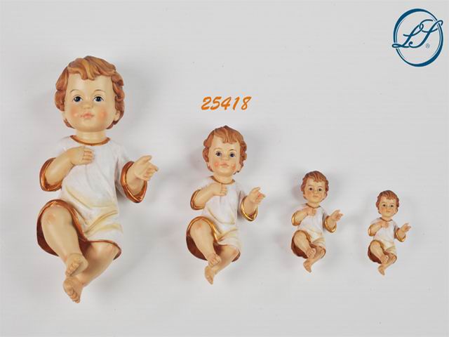 GESU’ BAMBINO CON VESTITO 10CM 25418
