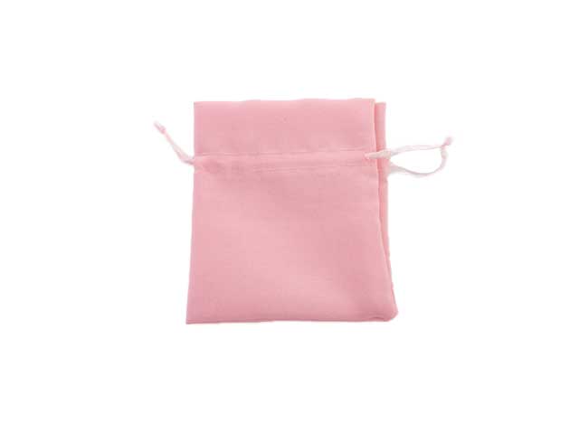 SACCHETTO COTONE ROSA 11x12cm 52445