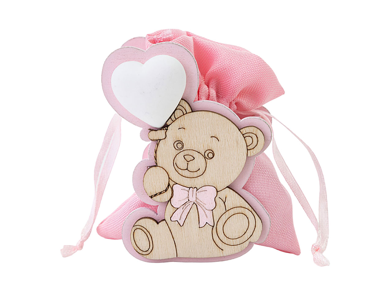 P.SACCHETTO LEGNO ORSETTO ROSA 6×3,5xh8 54402 P.SACCHETTO LEGNO ORSETTO ROSA 6×3,5xh8 54402