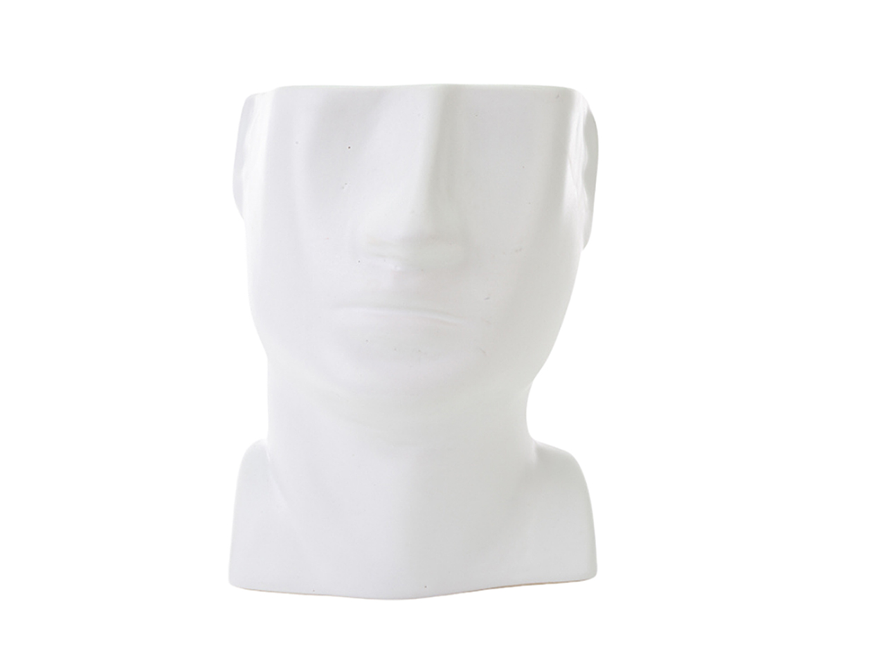 VASO TESTA UOMO BIANCO 16,5xh.21,5cm 54355