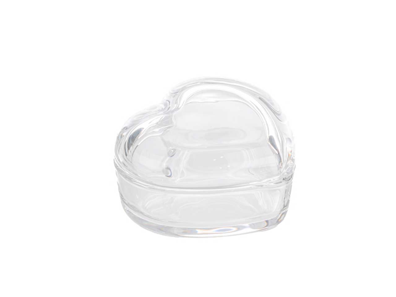 SCATOLA CUORE VETRO 8X6XH.5CM 10053 SCATOLA CUORE VETRO 8X6XH.5CM 10053