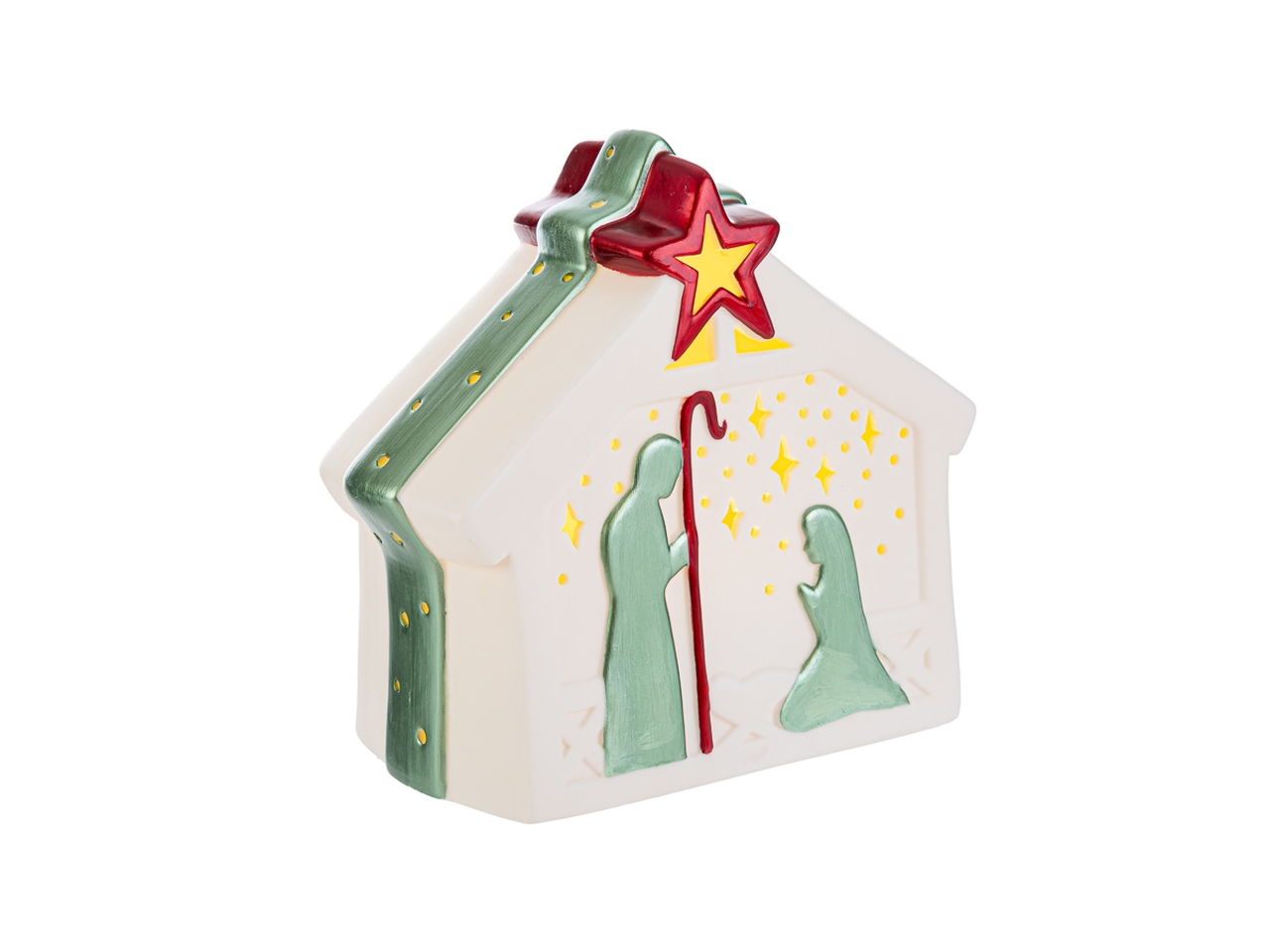 PRESEPE 17,5X10XH.16CM CON LED 37180