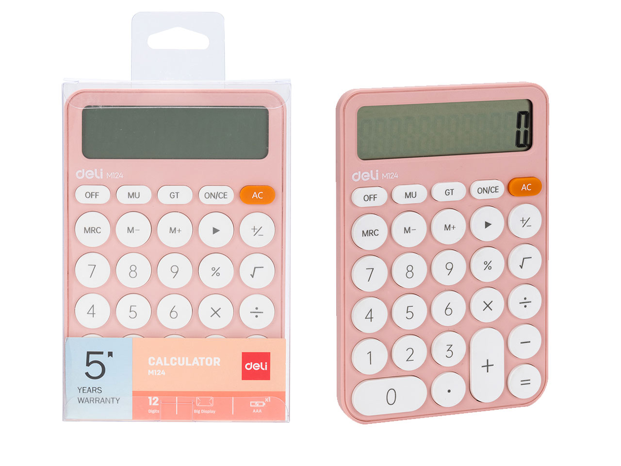 CALCOLATRICE 12 CIFRE BIG EM124