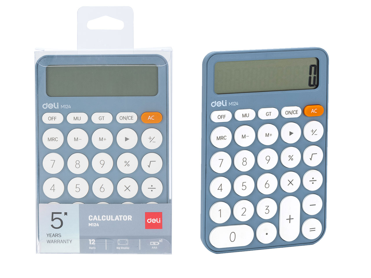 CALCOLATRICE 12 CIFRE BIG EM124