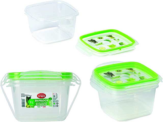 CONTENITORE SNIPSLOCK 1lt 2pz 090004