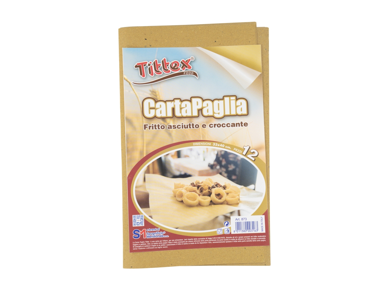 CARTA PER FRITTO 12pz 873 CARTA PER FRITTO 12pz 873