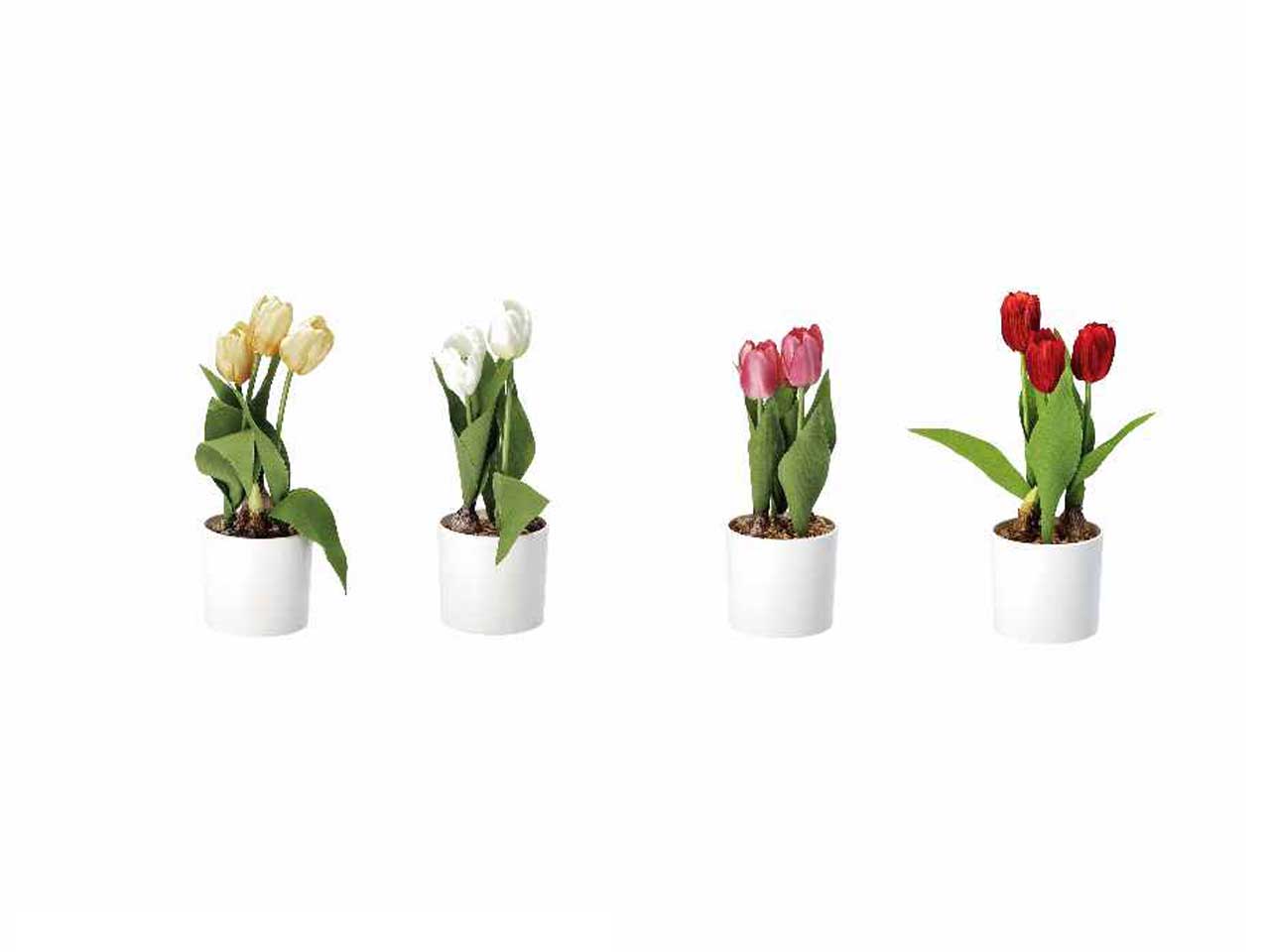 VASO C/TULIPANI D.10xH32cm 74876 VASO C/TULIPANI D.10xH32cm 74876