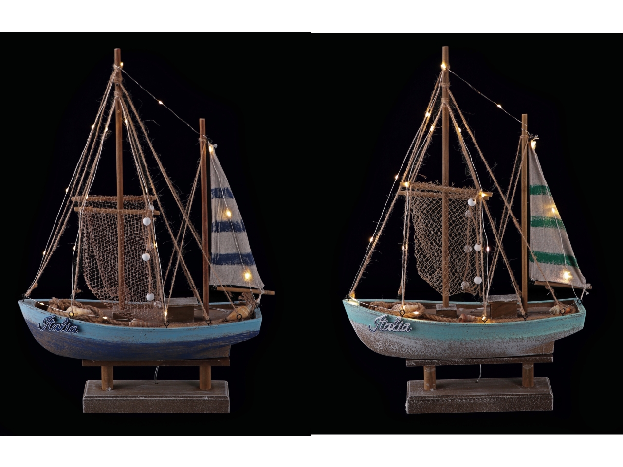 BARCA A VELA C/18 LED 36X12X54CM 106144 BARCA A VELA C/18 LED 36X12X54CM 106144